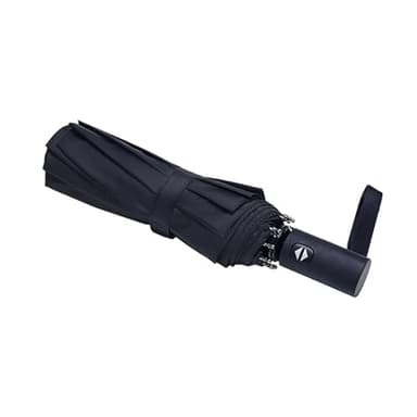 NPCQUN Travel Essentials Umbrella Windproof Compact Collapsible Light, Automatic, Strong and Portable, Wind Resistant, Folding Small Umbrella for Rain Black - Image 1