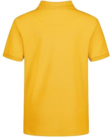 Nautica Big Boys' School Uniform Short Sleeve Pique Polo, Gold, Large - 14/16 - Image 2