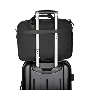 Kenneth Cole Recycled Polyester Slim 16" Laptop Business Briefcase, Black - Image 3