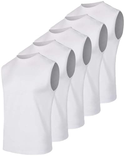 Real Essentials 5 Pack: Men's Mesh Active Athletic Tech Tank Top - Workout & Training Activewear (Available in Big & Tall),Set 2-XXL - Image 1