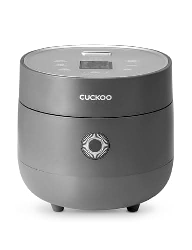 CUCKOO Rice Cooker 6 Cup Uncooked / 12 Cup Cooked, Modern Fuzzy Logic Rice Cooker Small with Delay Timer & Keep Warm Setting, Versatile Food Steamer for Cooking, Non-Stick Inner Pot, Gray (CR-0675FG) - Image 1