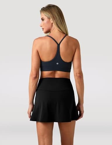 Colorfulkoala Dreamlux Skirts for Women High Rise Athletic Golf Tennis Skorts Built-in Shorts with Pockets(S, Black) - Image 5