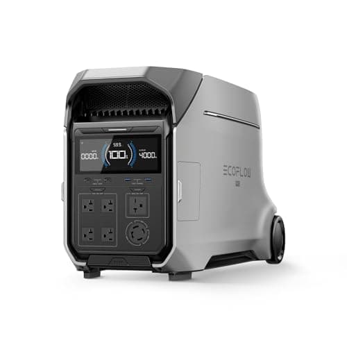 EF ECOFLOW DELTA Pro 3 Portable Power Station, 4096Wh LFP Battery, Expandable to 48kWh, 120/240V 4000W AC Output, Solar Generator for Home Use, Camping Accessories, Emergencies, Power Outages, RVs - Image 1