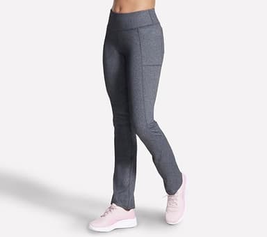 Skechers Women's GO Walk Pant, Heathered Gray, Small - Image 3