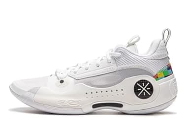 LI-NING Way of Wade 10 Rainbow Men Basketball Shoes Lining Professional Shock Absorption Sneakers Sports Shoes White Grey US 9 - Image 7