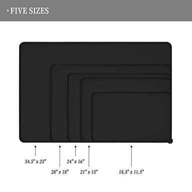 Reopet Waterproof Pet Feeding Mat with High Raised Edges, Heavier and Thicker Placemats for Cat Dog Water Bowl with BPA Free, Dogs Cats Food Mats for Messy Drinkers to Prevent Spill and Protect Floors - Image 2