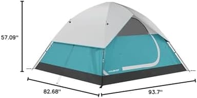 HAUSHOF 2/4-Person Family Dome Tent with Removable Rain-Fly, Easy Set Up Portable Camping Tent for Backpacking Hiking Backyard Outdoor, Green/Blue/2-person/4-person - Image 5
