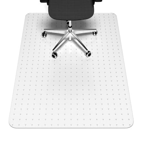 Office Chair Mat for Carpet, 32x48 Clear Heavy Duty Computer Chair Mat, Under Desk Protector Carpeted Floors Mat, Easy Chair Movement,Ship Flat - Image 1