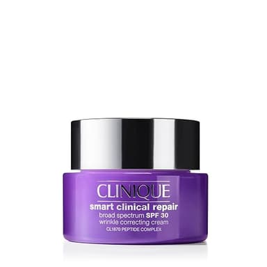 Clinique Smart Clinical Repair Broad Spectrum SPF 30 Wrinkle Correcting Cream with Peptides, Hyaluronic Acid + Glycerin For All Skin Types | Protecting + Repairing, 1.7 Fl Oz - Image 1