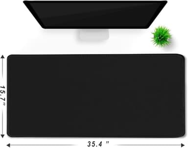 Gaming Mouse Pad, Large Mouse Pads Waterproof Extra Large Big Mouse Pad with Stitched Edge, XXXL Non-Slip Black Computer Mousepad Desk Mat for Gamer, Office & Home, Black - Image 6