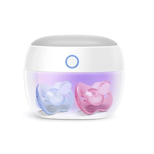 Papablic Portable Pacifier Sanitizer, UV Light Sanitizer Case for Pacifier, USB Rechargeable Mini Pacifier Sanitizer Box, 99.9% Cleaned in 59 Seconds - Image 1