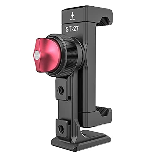 Metal Phone Tripod Mount 3 Cold Shoes & Arca Port, 360° Smartphone Tripod Adapter for iPhone 17 16 15 Samsung Cell Phone Stand Holder for Desktop Video Live Streaming Vlogging Rig - Image 1