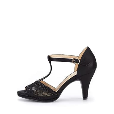 DREAM PAIRS Women's Stilettos Open Toe Pump Fashion Kitten Heel Sandals,Size 6.5,Black,AMORE_2 - Image 5