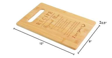 Mother's Day Birthday Bamboo Cutting Board Special Love Heart Poem as Gift for Mom,Mother-in-law from Daughter, Son - Image 6
