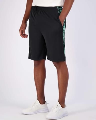 Real Essentials Mens Mesh Shorts Active Wear Athletic Short Men Basketball Pockets Workout Gym Soccer Running Summer Fitness Quick Dry Casual Clothes Sport Training Hiking, Set 17, 3XL, Pack of 5 - Image 3