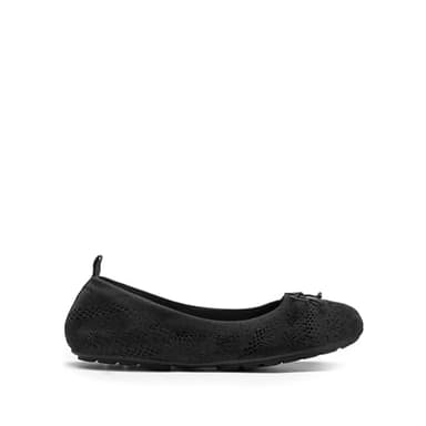 DREAM PAIRS Women's Flats, Foldable Ballet Flats for Women, Bowknot Round Toe Comfort Light Weight Slip-On Knit Dress Shoes,Size 7.5,Black,DWUMFA2502 - Image 2