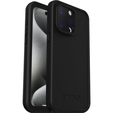 OtterBox iPhone 15 Pro MAX (Only) FRĒ Series Waterproof Case with MagSafe (Designed by LifeProof) - Black, Waterproof, 60% Recycled Plastic, Sleek and Stylish - Image 5