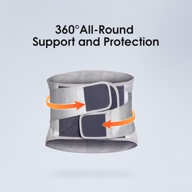 RESTCLOUD Back Brace for Lower Back Pain, Lumbar Support Brace Pain Relief for Women and Men, Ideal for Lower Back Pain, Sciatica, Scoliosis and Lifting at Work (X-Large) - Image 2
