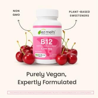 EZ Melts B12 Sublingual Vitamin 2,500 mcg, Methylcobalamin, Sugar-Free, 3-Month Supply - 1 Pack - Image 6