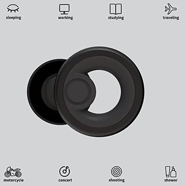 Jayine Ear Plugs for Noise Cancelling Ear Protection EarPlugs for Sleep,Concerts,Work,Study,8 Size Eartips with Small Box,Perfect -30dB Silicone Earplugs for Noise Reduction - Image 2