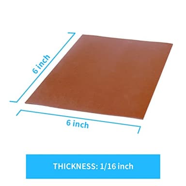 DEVNOL Rubber Sheets 6 x 6 Inch by 1/16 (Set of 5), Non Slip Furniture Pads, Solid Rubber Gaskets DIY Material, Rubber Pad Floor Protection, Orange - Image 2