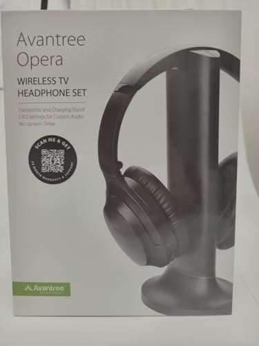 Avantree Opera - Wireless Headphones for TV Watching with Clear Dialogue, Compatible with TVs Equipped with Optical or AUX Audio Output Ports, Passthrough, Enhanced Volume & Comfortable for Seniors - Image 8