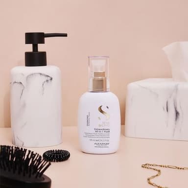 ALFAPARF MILANO Semi di Lino Diamond Extraordinary All-in-1 Leave-In Fluid with Thermal Protection - Detangles, Protects, Softens, Smooths, Controls, Seals Cuticles - Vegan Formula - 4.23 fl. oz. - Image 4