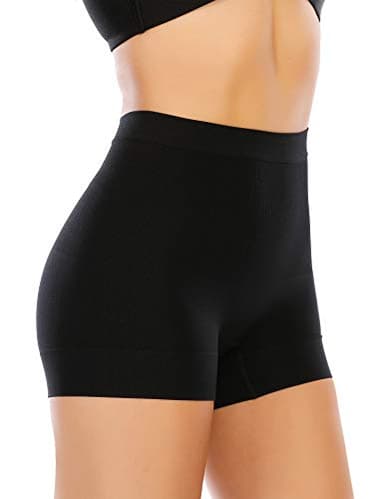 Womens Seamless Shaping Boyshorts Panties Tummy Control Underwear Slimming Shapewear Slip Shorts(#A2 Black(light Tummy Control),Small) - Image 1