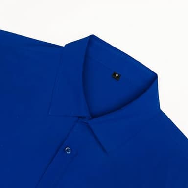 Yimoversal Men's Solid Soft Button Down Shirts Long Sleeve Casual Regular Fit Business Dress Shirt with Pocket Royal Blue S - Image 3