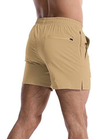 Lempue 2 Pack Workout Gym Shorts for Men 5 Inch Lightweight Running Shorts Quick Dry Sports Athletic Shorts with Pockets - Image 3