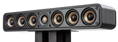 Polk Signature Elite ES35 Slim Center Channel Speaker - Hi-Res Audio Certified, Dolby Atmos & DTS:X Compatible, 1" Tweeter & (6) 3" Woofers, Dual Power Port for Effortless Bass, Stunning Black - Image 1