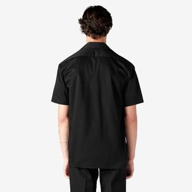 Dickies Men's Short Sleeve Work Shirt, Black - Image 2