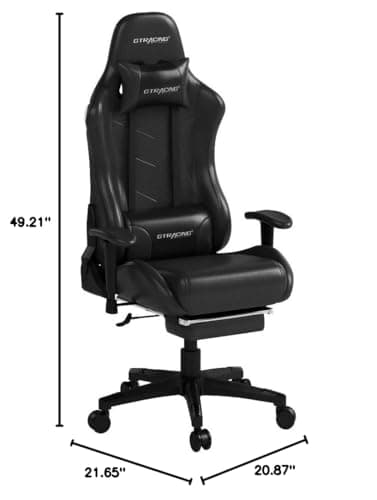 GTRACING Gaming Chair with Footrest Speakers Video Game Chair Bluetooth Music Heavy Duty Ergonomic Computer Office Desk Chair - Image 3