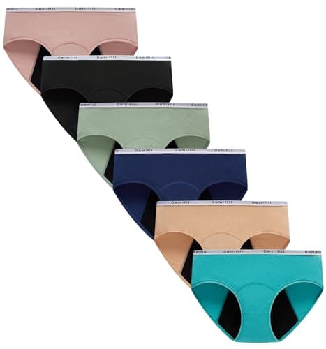 Demifill Teen Girls Period Panties Juniors Leak-Proof Underwear Soft Protective Briefs 10-12Years - Image 1