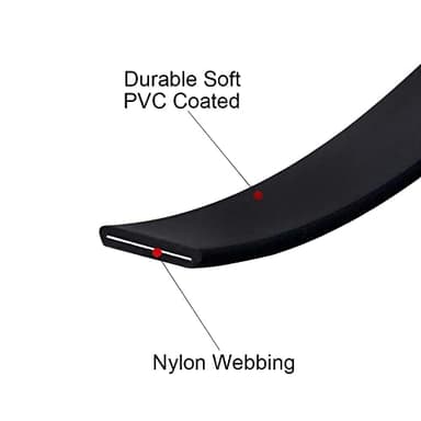 Waterproof Dog Training Leash 50FT 30FT 15FT 10FT 5FT Heavy Duty Recall Long Lead for Large Medium Small Dogs (15FT, Black) - Image 4