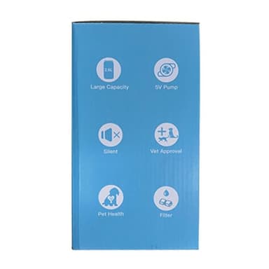 Stainless Steel Cat Water Fountain: 88oz/2.6L Ultra Quiet Pet Fountain with Flower Kitty Spout & LED Blue Light Water Dispenser with Water Level Window for Cats/Dogs Indoor (Silver) - IHOUONE - Image 14