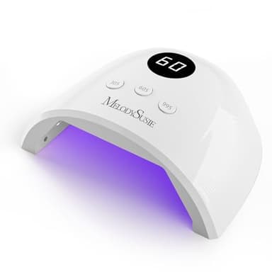 MelodySusie UV Nail Lamp, Plus30F UV Light, LED Dryer with 3 Timer, Smart Sensor, LCD Display Fast Curing Gel Nail Polish and Art Tools Manicure Accessories, White - Image 1