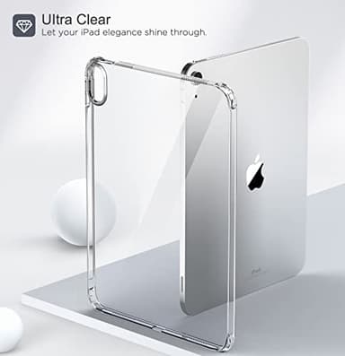 MoKo Clear Case for iPad (A16) 11th Generation 2025 11-inch/10th Generation 2022 10.9 inch, Lightweight Soft TPU, Anti-Scratch Ultra Slim Protective Tablet Cover, Shockproof Impact Resistant, Clear - Image 6