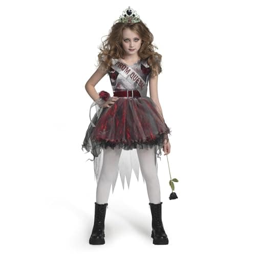 Spooktacular Creations Zombie Prom Queen Costume for Girls, Halloween Costumes for Kids, Zombie Princess Outfit for Girls - Image 1
