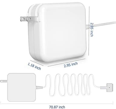 Mac Book Air Charger, Replacement 45W T-Tip AC Power Adapter for Charging Mac Book Air 11-inch and 13-inch - Image 3
