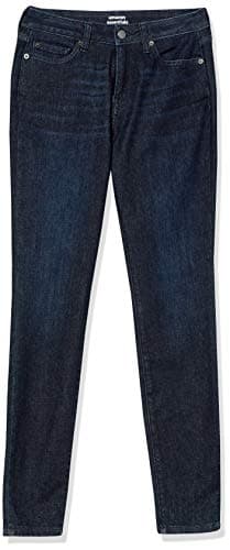 Amazon Essentials Women's Mid Rise Curvy Skinny Jeans - Discontinued Colors, Dark Wash, 14 Short - Image 5