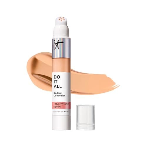 IT Cosmetics Do It All Radiant Concealer ­­– Makeup Concealer – Hydrate & Brighten – Creaseless Medium Coverage & Radiant Finish ­­– Niacinamide & Hyaluronic Acid - Light Medium Neutral, 0.2 Fl Oz - Image 1