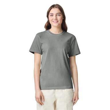 Comfort Colors Adult Heavyweight Short Sleeve Tee, Style G1717/G1745, Grey (2-Pack), Large - Image 3