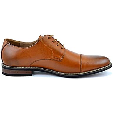 Bruno Marc Moda Italy Prince Men's Classic Modern Oxford Wingtip Lace Dress Shoes,PRINCE-6-BROWN,14 D(M) US - Image 3