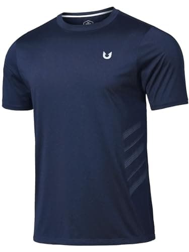 NORTHYARD Breathable 2.0™ Men's Athletic Workout Shirts Moisture Wicking Short Sleeve T-Shirt for Training Running Navy-XL - Image 1