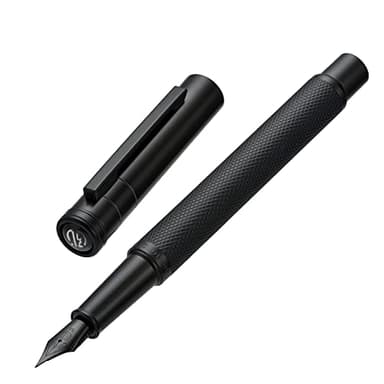 Hongdian Black Forest Fountain Pen Medium Nib Classic Design with Converter and Metal Pen Case Set - Image 1