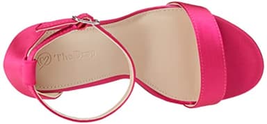 The Drop Women's Rebecca Strappy High Block-Heel Sandal, Pink Satin, 7.5 - Image 5