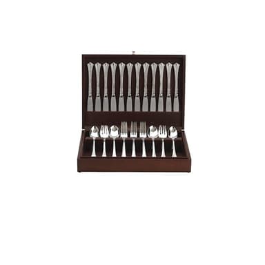 Reed & Barton Storage, Eureka Mahogany Flatware Chest, Silverware Silverware Organizer For Kitchen, Holds 120 Pieces, Wood Veneer, Pantry Organizers And Storage, Home And Kitchen (1 Piece, Brown) - Image 3
