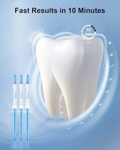 MySmile Teeth Whitening Gel Pen Refill Pack, 3 Non-Sensitive Teeth Whitening Pen, Deluxe Teeth Whitener Dental Grade Tooth Whitening Gel with Carbamide Peroxide for Home, 10 min Fast Result - Image 4