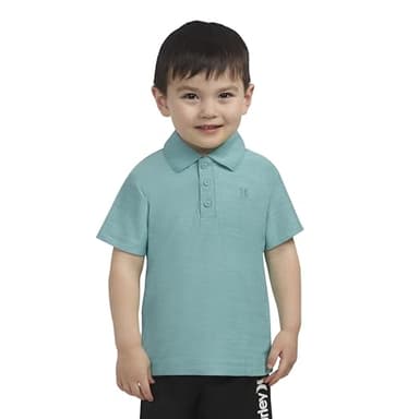 Hurley Boys' Performance Polo Shirt, Harbor Green Heather - Image 5